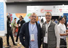 Abdellah Amcassou (right), tomato grower based in Agadir, manager of Cooperative Toubkal.