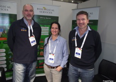 Stephanus Malherbe, Anita Marquart and Lachlan Chilman from Biological Services.