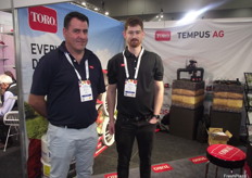 Adam McBrien and Hamish Lloyd from Toro Australia.