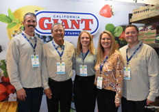 It’s a home show for California Giant. From left to right are Brad Peterson, Jerry Connery, Amelia Jackson, Kyla Oberman and Tom Smith.