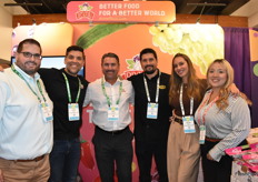 For Divine Flavor, the grape season is transitioning from Mexico to California. The company will have a California grape program for the first time this year. From left to right: Patrick Cortes, Carlos Bon, Mike Demattia, Alan Aguirre, Clarisa Batiz and Ana Nuñez.