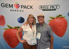 Michelle Deleissegues and Dan Crowley with GEM Pack / Well Pict berries.