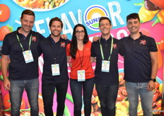 Daniel Natelborg, Conor Chilvers, Agnes Boutros, Wesley Emerson, and Nico Jones with Sunset / Mastronardi Produce.