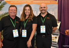 Alan Asbury, Shayna Telesmanic and David Baxter with Bard Valley Date Growers.