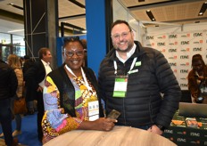 Nozipho Ndiweni of No-Line Communications and Brett Kent of the RSA Group.