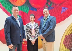 Brent Walsh, CEO of BerriesZA, with Elzette Schutte and Wayne Mudge, Board member of BerriesZA.