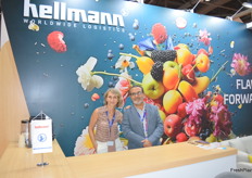 Hellmann Worldwide Logistics from Germany had Natasha Solano and Alejandro Munoz take a minute out while their colleagues were in meetings during the show.