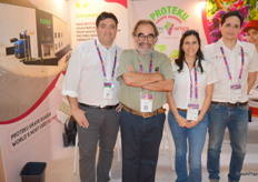 The Proteku team showcased their grape protection film at the show.