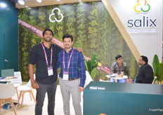 Salix Fruits Raed Kazi sales Manager Asia and Vaibhav Vedak, country manager India. They say the India and Turkey apple seasons are going to start while they have good volumes of mandarins and Valencias. "It seems to be an exciting show with a lot more customers from Asia," the pair commented.