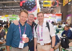 Roelf Pienaar, MD of TruCape apple exporters from South Africa with colleagues Conrad Fick and Juan van Zyl. 