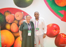 Agrofresh South Africa's Dr Felicity Vries and Lionel George.