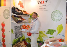 DBS Agro from Belgium had a lot of fruit and vegetables on display, with Victor Bernard showing it all to Asian clients.