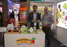 Ready to eat smashed avocado and guacamole from Austchilli. Supplying Australian and New Zealand markets for 15 years. Now moving to supply the Asian markets. Francisco Riesco and Troy Randford from Austchilli.