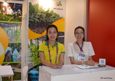 Hoy Long An export Cavendish banana, Hang Vo was at the stand. 