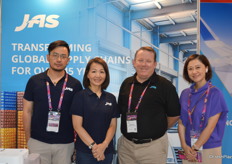 Daniel, Wing Chan, Declan and Cissy at Jas which provides customised, cost-effective supply chain services. 