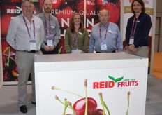 Reid Fruits grow cherries in Tasmania, last season was a good one for the company. The season runs from Mid-December to Mid-February, this year the timing of the Chinese New Year is very good for the export. Tony Coad, Nick Featherstone, Laura Mctye, Tim Reid and Charles Thorne. 