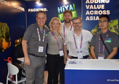 Andreas de Wit, Debbie Lombard, Martin O’Sullivan, Paul Xiong and Neil Benny a big team on the Hiya Fruit stand this year! 