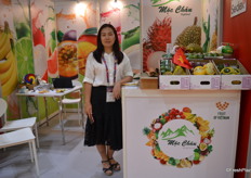 Vu Phuong Thao at Moc Chau exporting various exotic fruit to Europe, Asia and The Middle East. 