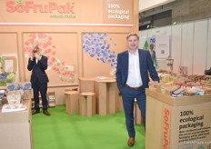 Adam Sikorski, sales manager for Polish packaging manufacturer Sofrupak. The company makes cardboard packaging for a wide variety of fruits.