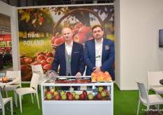 Mariusz Suchecki and Pawel Zalewski of Europejskie Centrum Owocowe. They grow apples and export them to all continents, but are heavily invested in the Brazilian market opening up for Polish apple exporters. They already have a solid presence in Panama and Colombia. 