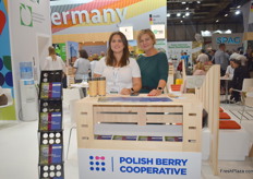 Agata Malkiewicz and Dominika Kozarzewska of the Polish Berry Cooperative. They had a challenging blueberry season, as spring frosts made things difficult. Thankfully their protection of the plants helped. They had a very positive strawberry and blackberry season and are starting raspberry exports next year.