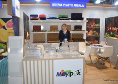 Neslihan Keloglu of Turkish packaging company Meypak Plastic, they make packaging for grapes, avocados, apples, strawberries, pineapples and many other fruits. 