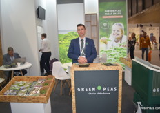 Roland Edwin Klaubert of Portuguese peas trader GreenPeas. They export these peas to Scandinavia, mainly Denmark.