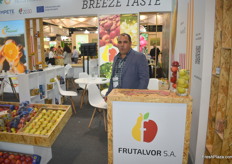 Davide Cordeiro of Portuguese produce trader Frutalvor. They export pears and apples to the UK, Germany, France, Spain, Brazil and Morocco.