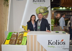 Elena and Christos Kolios. The Greek fruit trader exports citrus, grapes and kiwis to Germany.