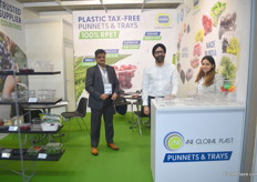 Samir Sawant and Sukhdeep Sing Sethi of Avi Global Plast. They export their packaging to all continents and create 100% recycable punnets and packets.