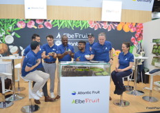 The Atlantic and Elbe Fruit Team being creative with their green vegetables.