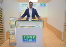 Ben Singh showcased the Food Freshly solutions to show visitors.