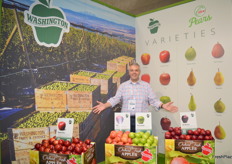 USA Pears had a booth for the first time in Madrid. Luis Moreno and Jeff Correa said they made good connections with customers from all around the world.