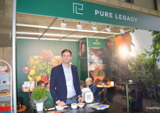 Pure Legacy are fruit exporters from South Africa who have a stand for the first time and they are happy with the responses says Fred Liebenberg.