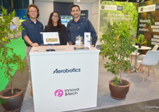 Aerobotics Juan Gonzalez Perez, Calecia Chetty and Vicente Traviesa, said they have been very busy and found the innovation hall very lively.