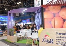 The stand of the Moroccan growing and exporting company Zalar Agri.