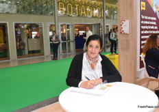 Nahla Bahnini, owner of the farm Bio Jerry. The Moroccan farmer grows organic fruits and vegetables for the local market, and hopes to export for the first time after attending Fruit Attraction and exhibiting at the IPD's (Import Promotion Desk, German Government) stand.