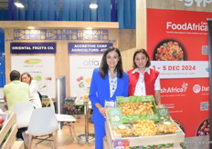 Yasmine Abdelghaffar (right) and Nihal Abdelghaffar (left) from the Accretive Corp Agriculture (Atfa), an Egyptian dates and other fruits exporter. They say there is much higher demand for dates in the global market.