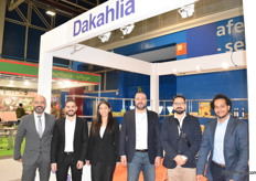 Khaled Al Anani, vice chairman of Dakahlia Group and his exhibition team. Dakahlia grows a variety of crops in Egypt on 20,000 acres of land, mainly for export.