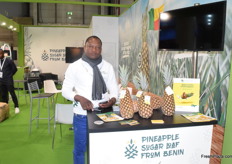 Choubiyi Edouard, manager of Costa Benin, exports pineapples.