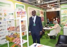 Felix Kamassah, CEO of Maphlix Ghana, exports yam and other vegetables to Europe.