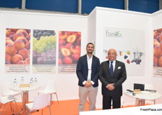 Hamdy Fayed (right), chairman of FATA and Karim Fayed (left), its operation manager.The Egyptian company starts its blueberry season in November, and announces new varieties and acreage expansion.