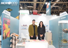 Hicham Chebihi Hassani (left), CEO of the Moroccan company CAP Growers, and Salma Keroua, (right), its Executive Director. The Agadir-based grower exports certified citrus fruits, avocados, blueberries and raspberries.