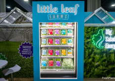 The Little Leaf shelve showed their various lettuce products