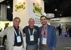 Joost Somford with JASA Packaging is flanked by Len Boot and Patrick Boot with NNZ Packaging. 