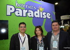 Alejandro Mejia, Yulma Amador and Cesar Ortiz with Berries Paradise. 