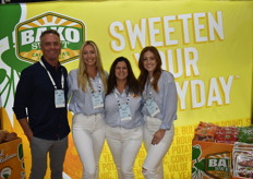 Mike Valpredo, Bailey Slayton, Susan Noritake, and Riley Slayton with Bako Sweet. 