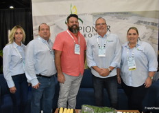 Christa Stein, Geoff Taft, Stewart Mann, Mike Owens, and Morgan Pierce with Pioneer Growers.