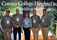 Team Corona College Heights. Jose Fu, Stewart Lockwood, Ken Fulton, Lorena Harun, and Garff Hatchcock. 