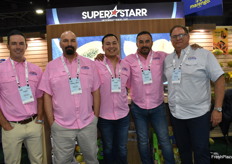 Chris Hoffman, Kemal Mert Gumus, Alan Contreras, Nazario Rodriguez Guerra, and Lance Peterson with Super Starr International. 